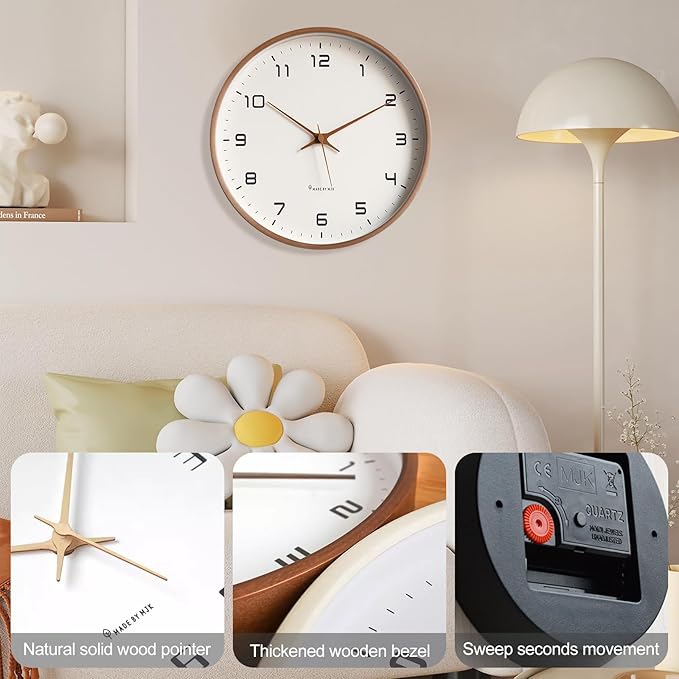 Northern wooden wall clock-Homelova