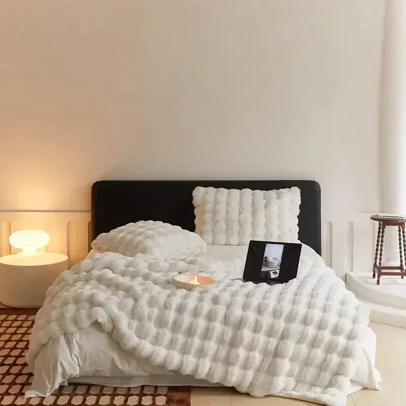 Cozy Faux Fur Blanket-Homelova