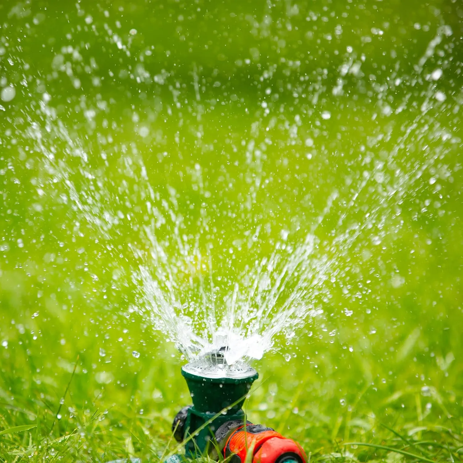 360 - Degree Automatic Rotating Metal Lawn Sprinkler - Effective Garden Irrigation Spray Head-Homelova