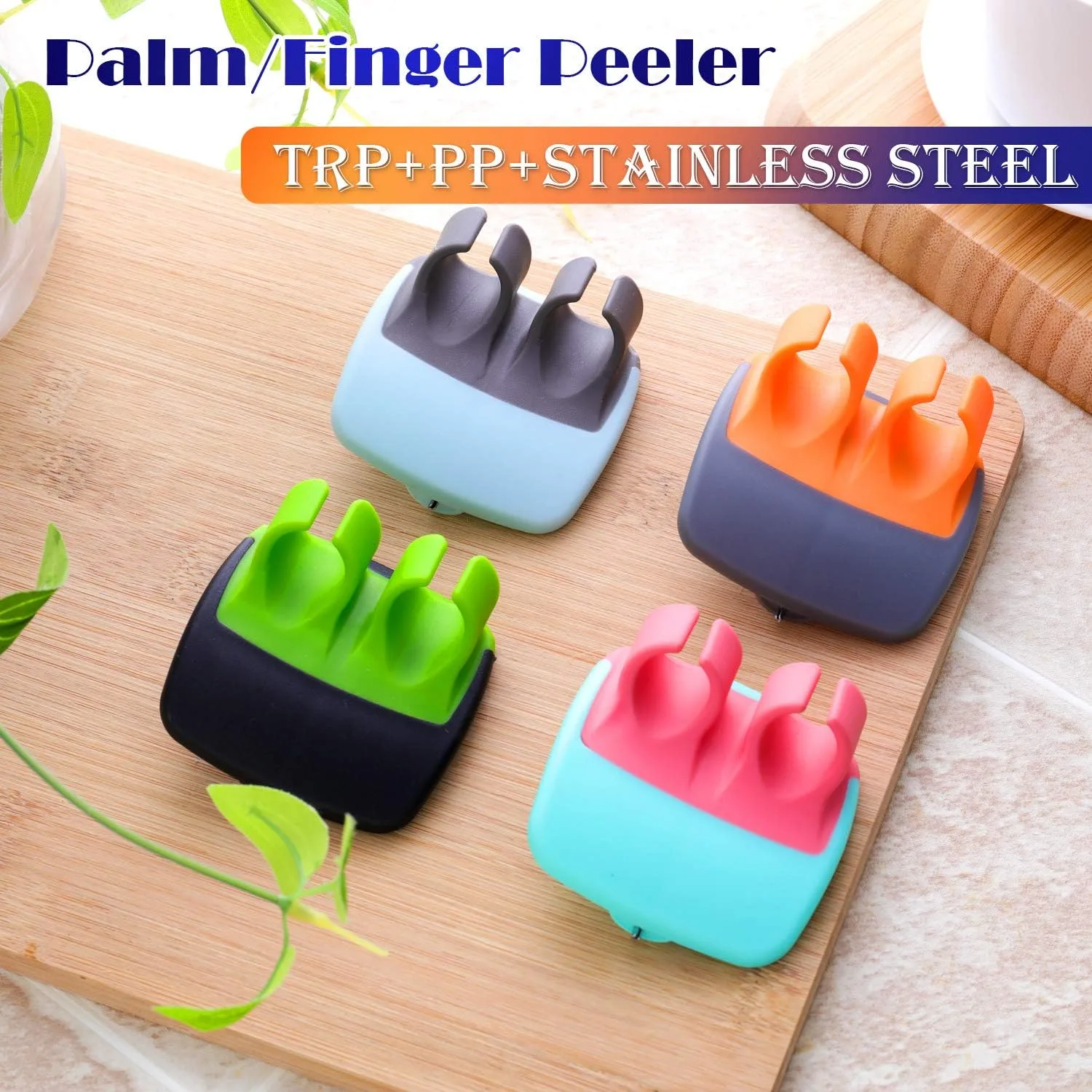 4 - Piece Finger Vegetable Peeler Set-Homelova
