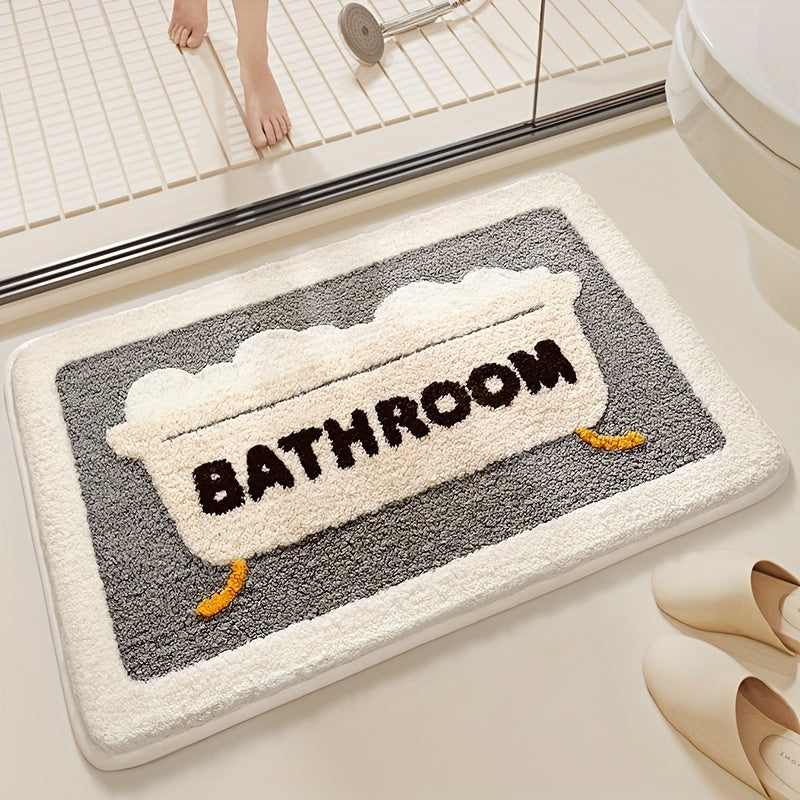 Soft And Non - Slip Bath Mat With High Absorbency-Homelova