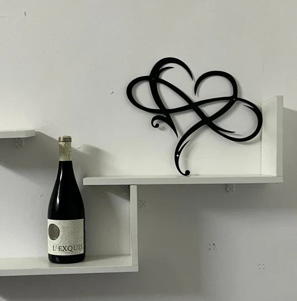 Iron Wall Decoration with Infinity Heart-Homelova