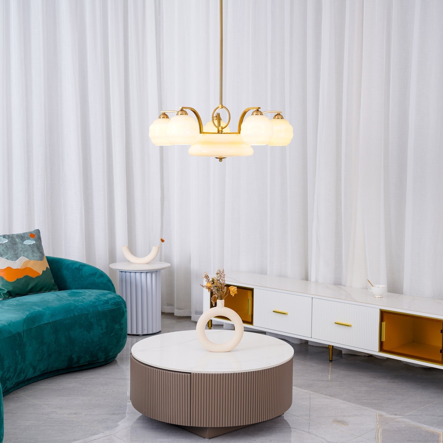 Art Deco Vintage Chandelier-Homelova