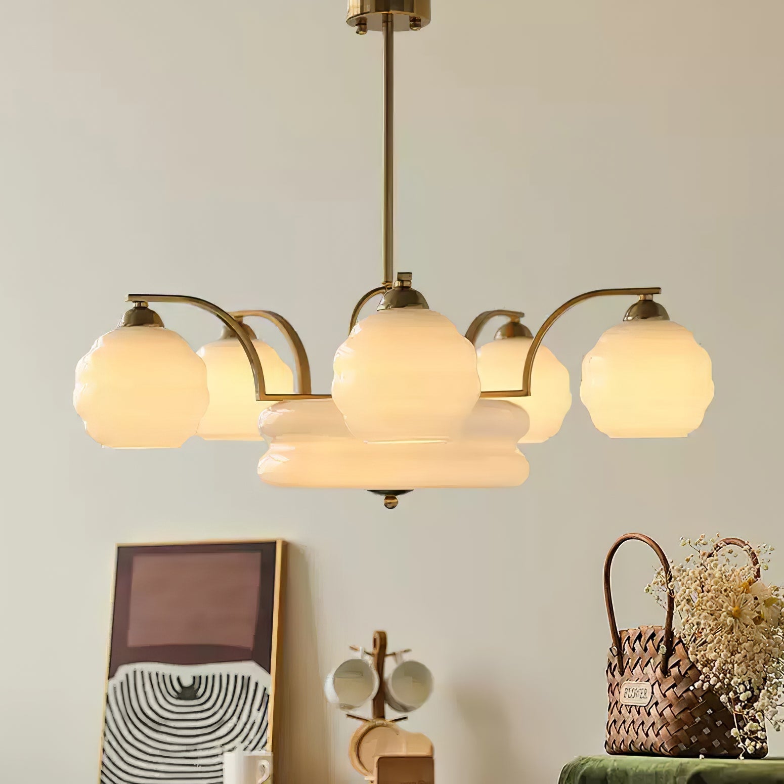 Art Deco Vintage Chandelier-Homelova