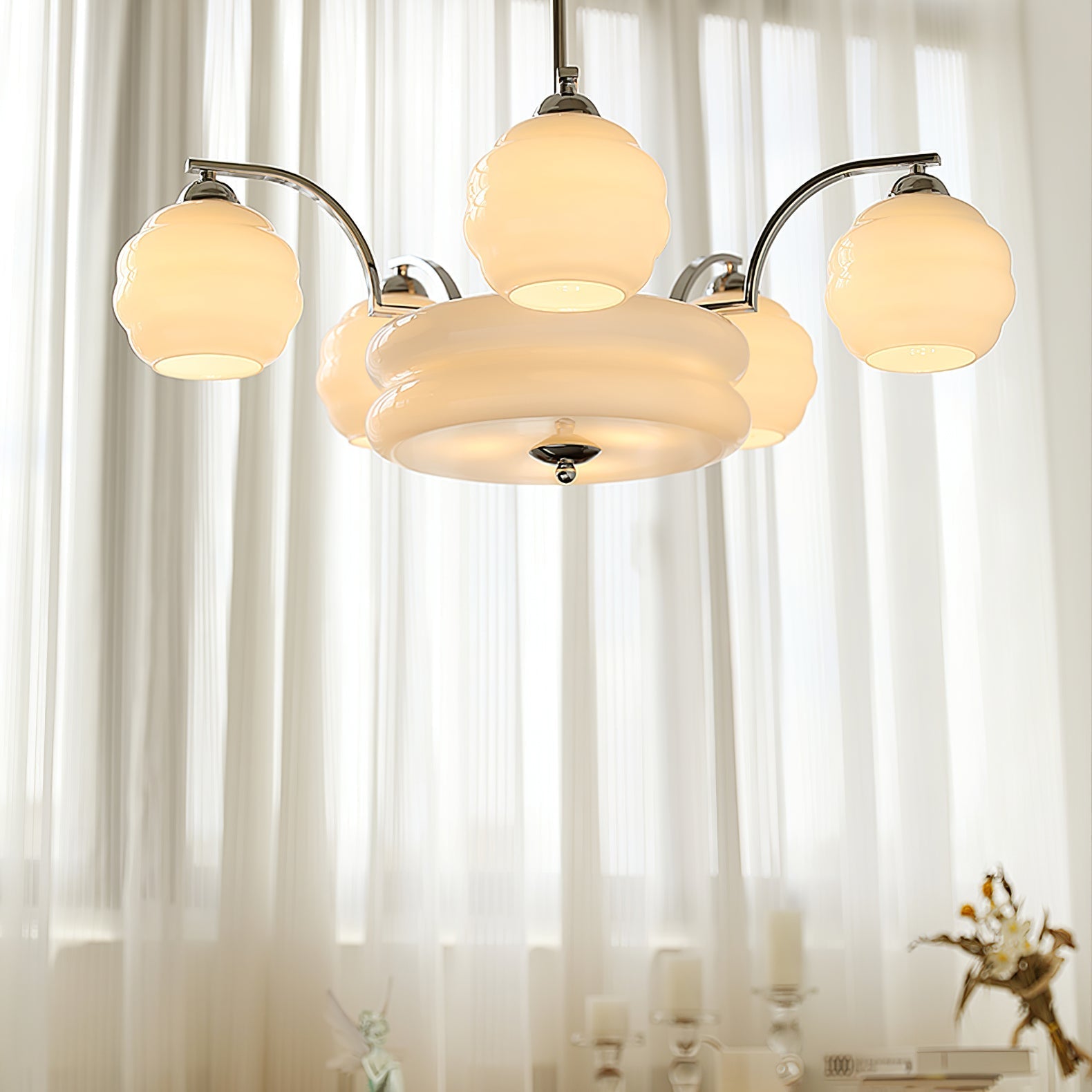 Art Deco Vintage Chandelier-Homelova