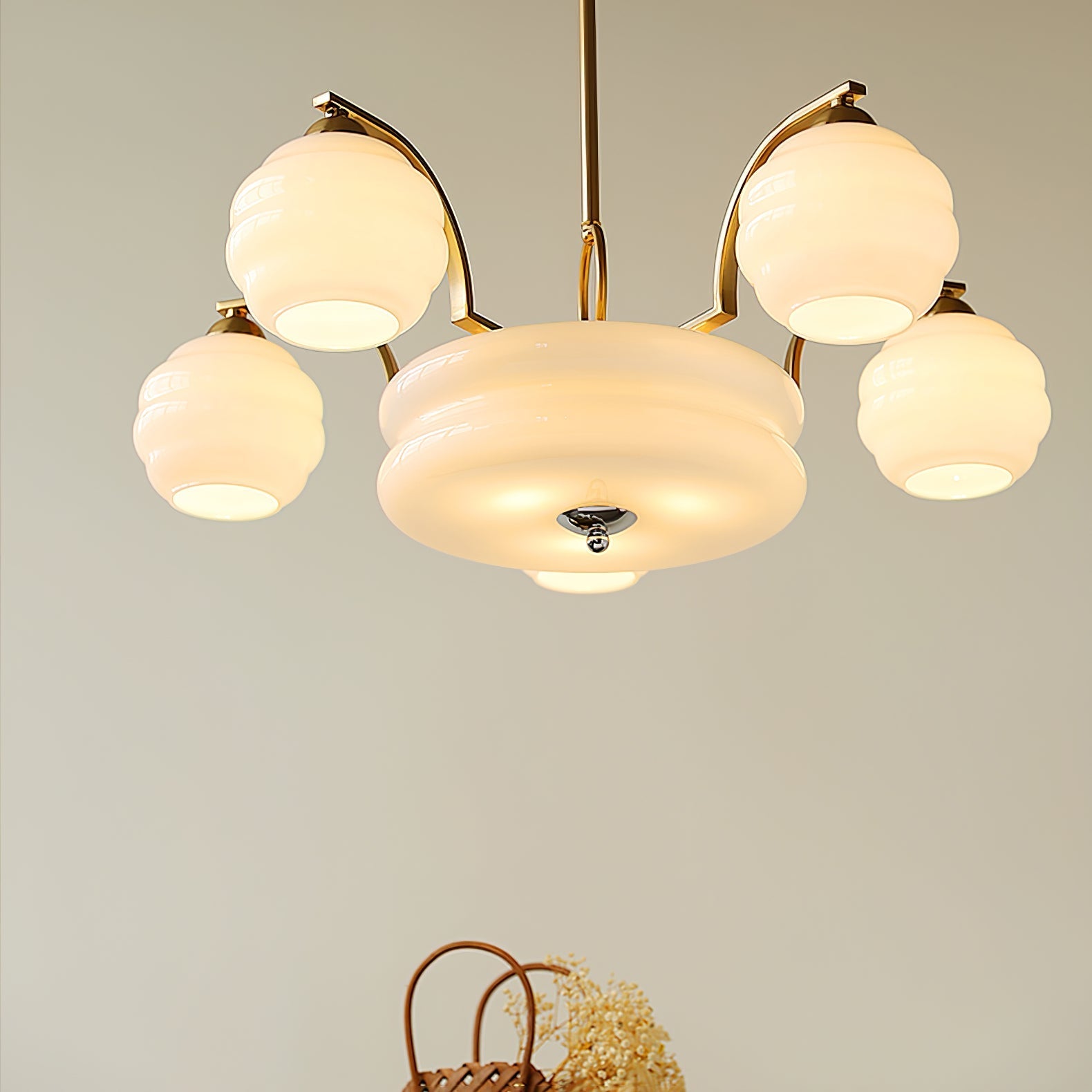 Art Deco Vintage Chandelier-Homelova
