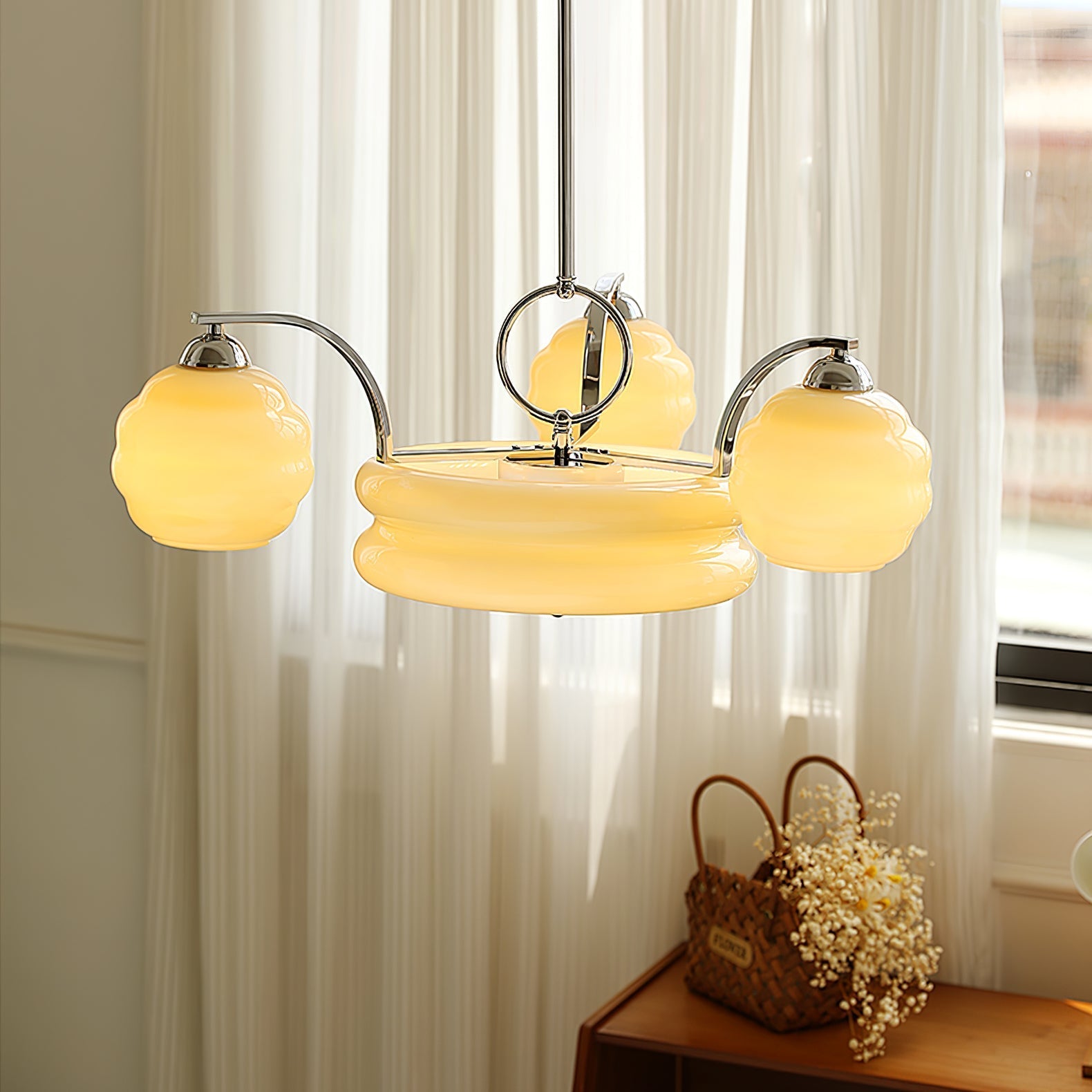 Art Deco Vintage Chandelier-Homelova