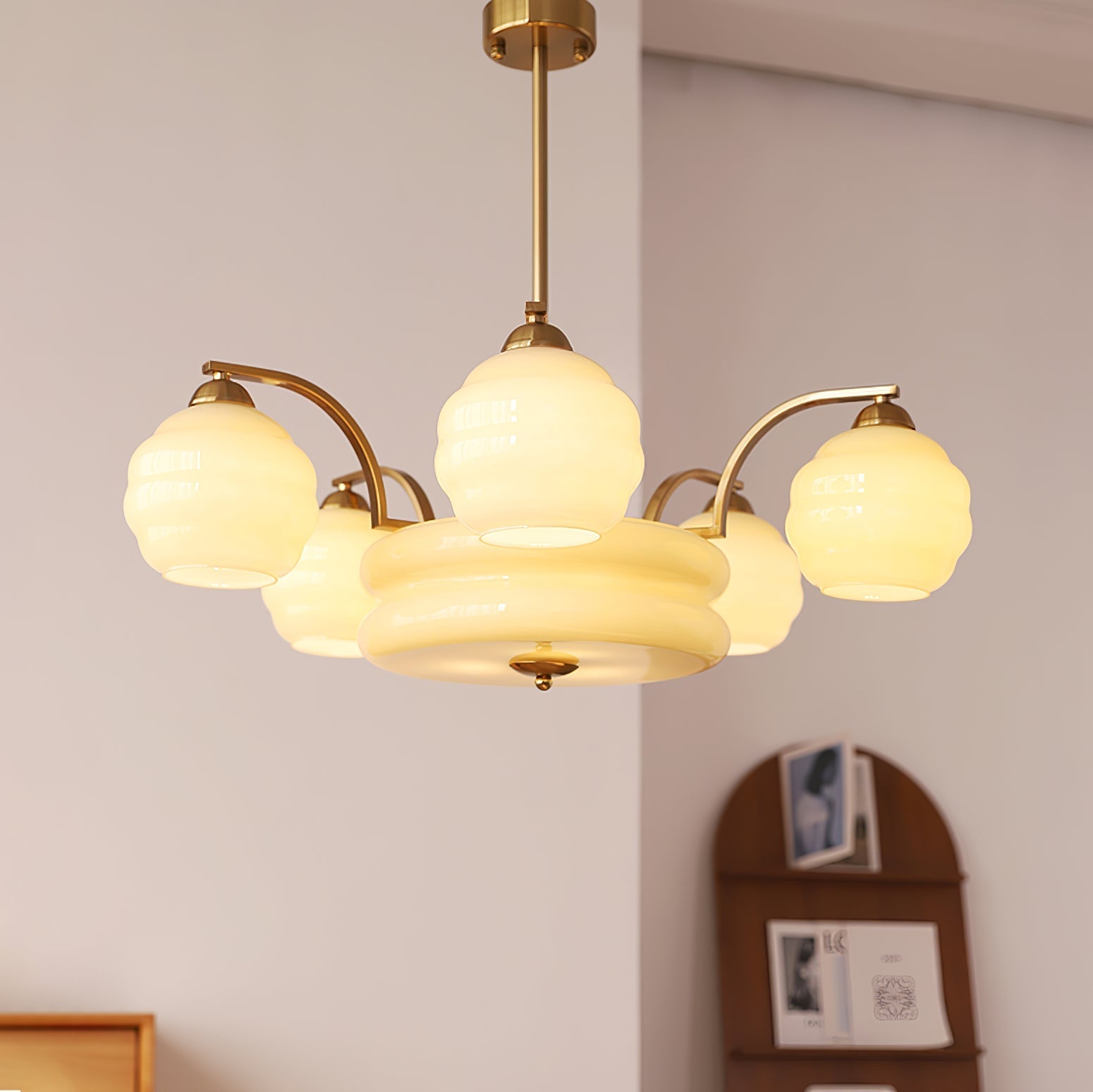 Art Deco Vintage Chandelier-Homelova