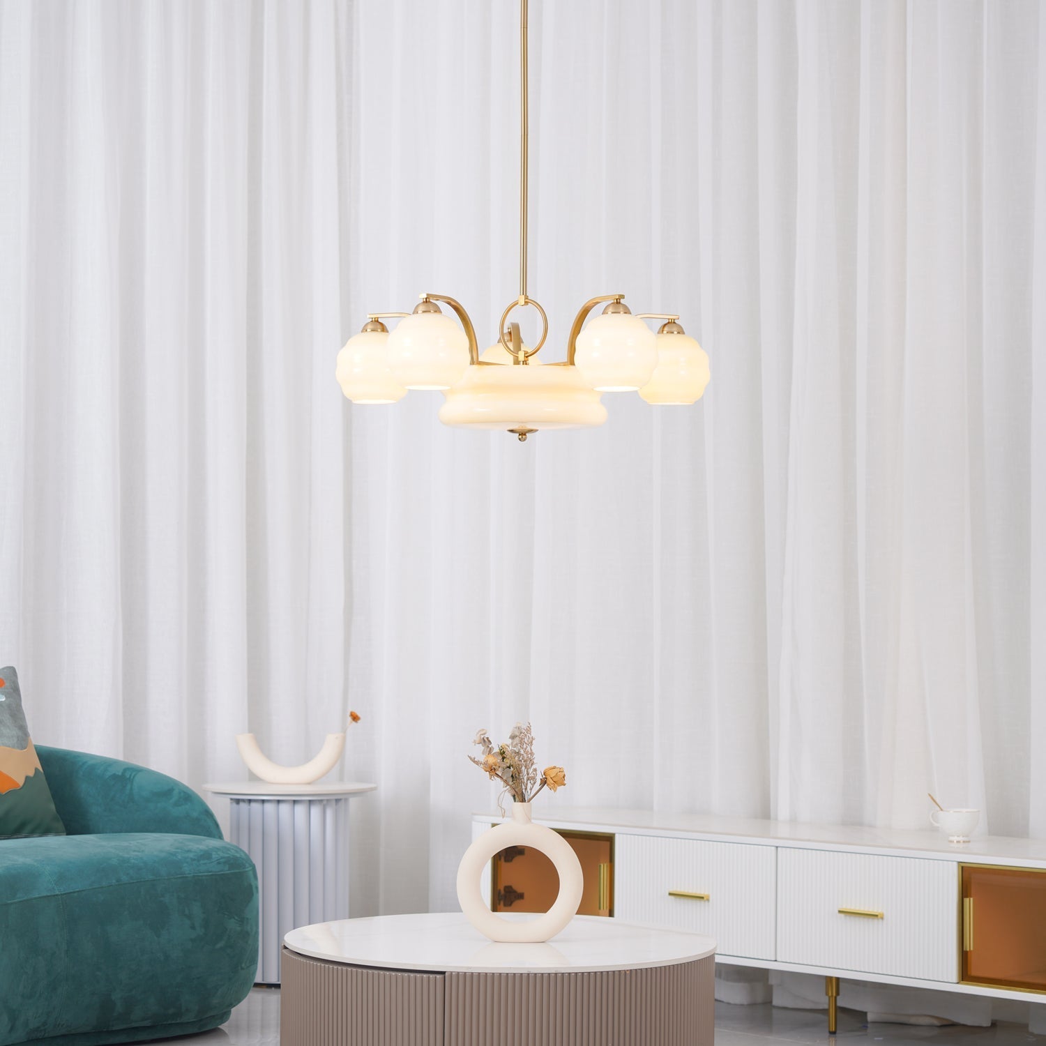 Art Deco Vintage Chandelier-Homelova