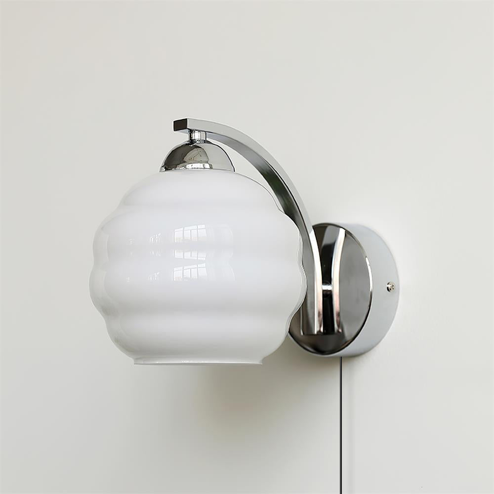 Art Deco Plug-in Wall Lamp-Homelova