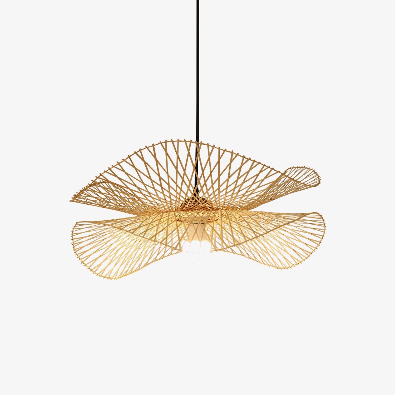 Bamboo Frame Pendant Lamp-Homelova