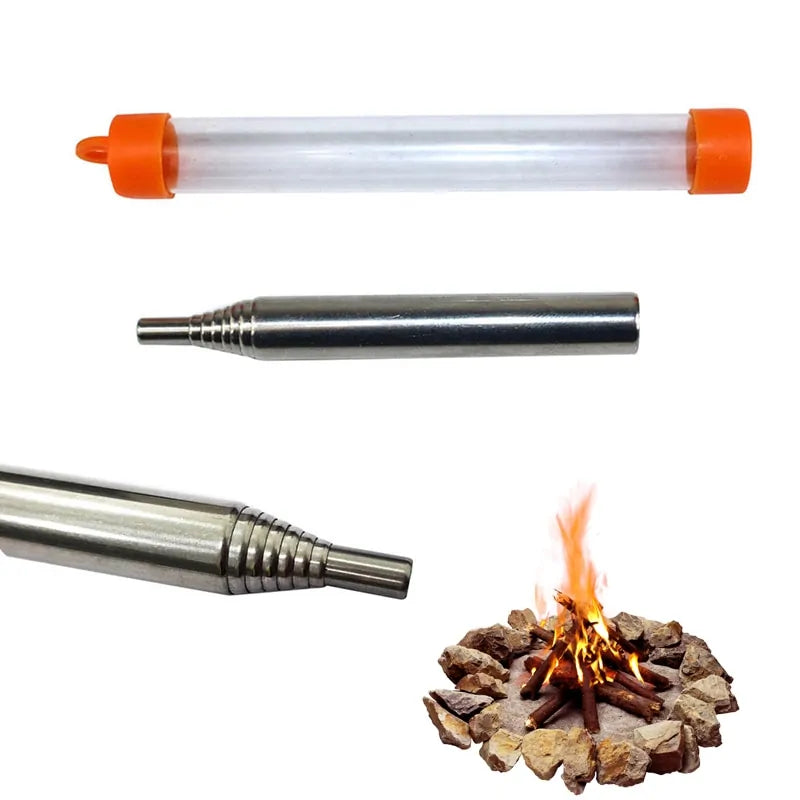 Survival Blowpipe for Campfires & Outdoor Cooking-Homelova