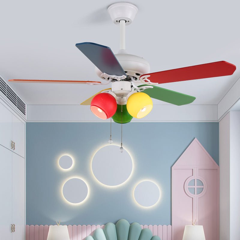 ColorPop Kids’ Ceiling Fan Light-Homelova