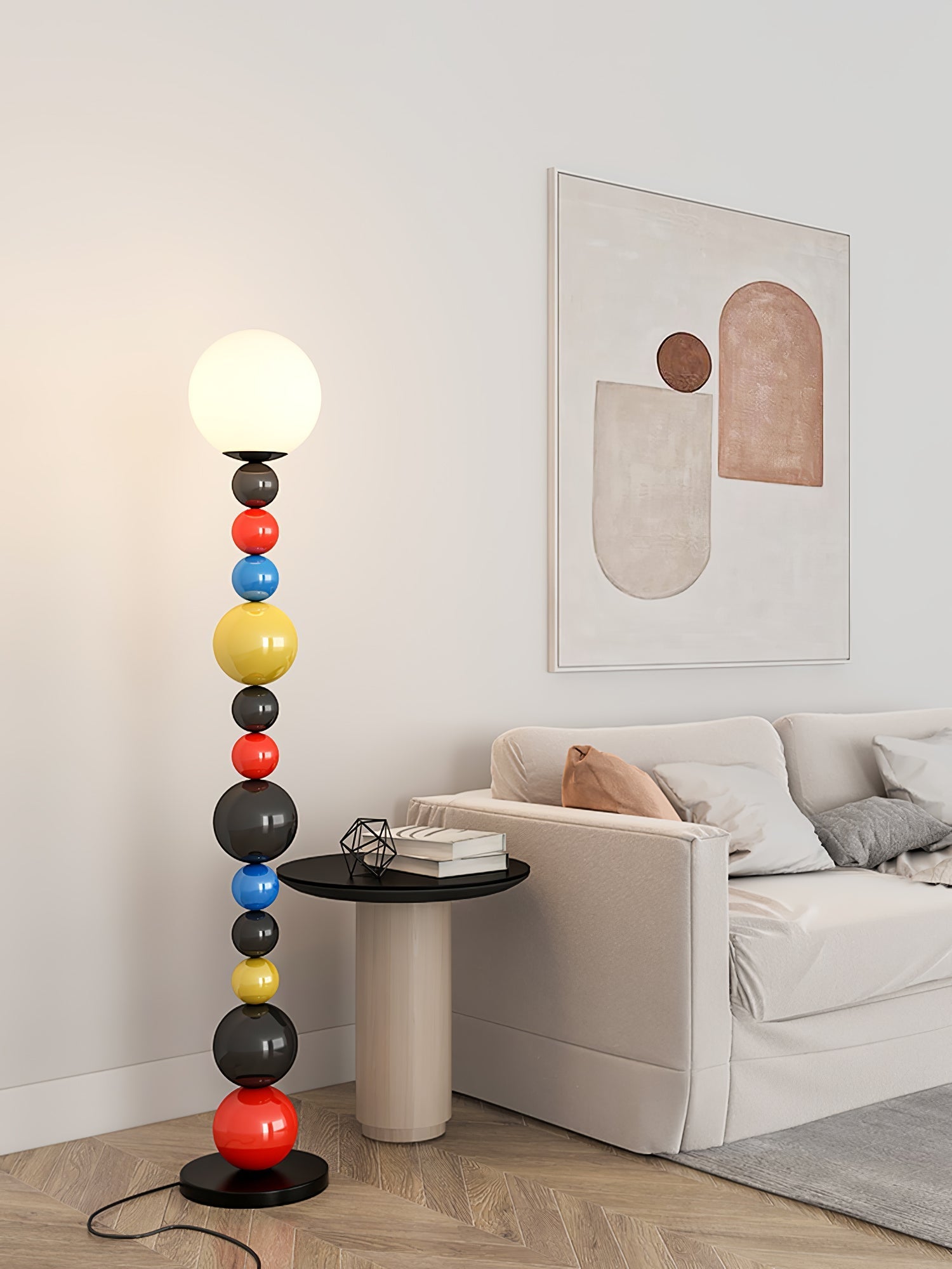 Colorful Round Ball Floor Lamp-Homelova