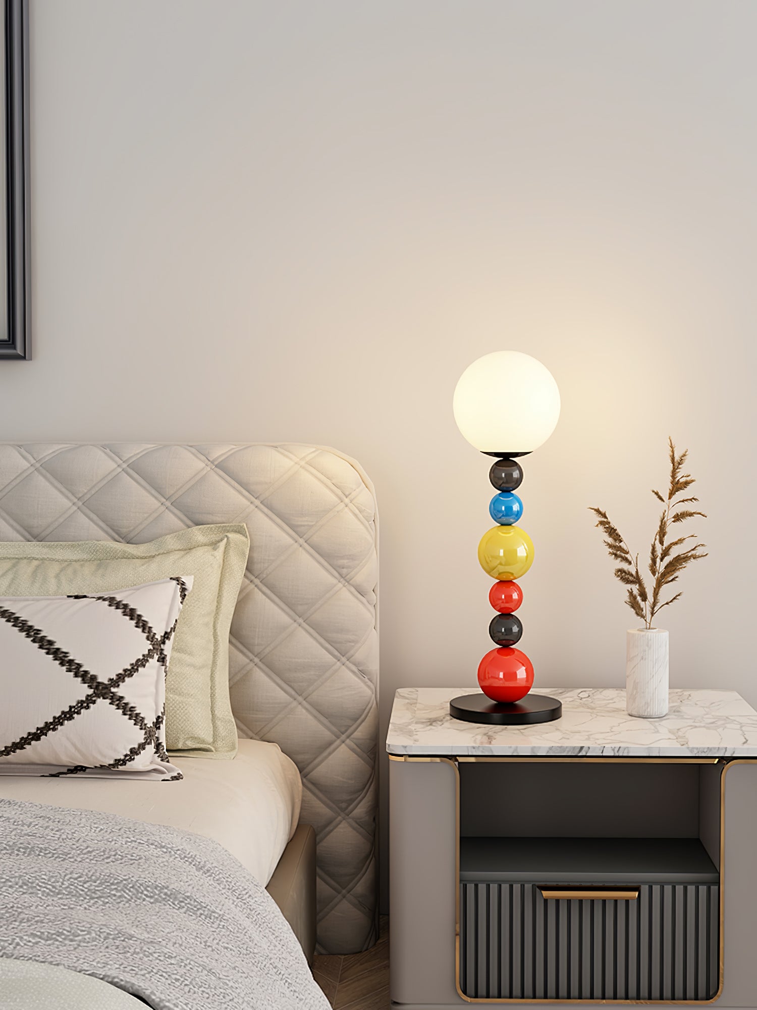Colorful Round Ball Floor Lamp-Homelova