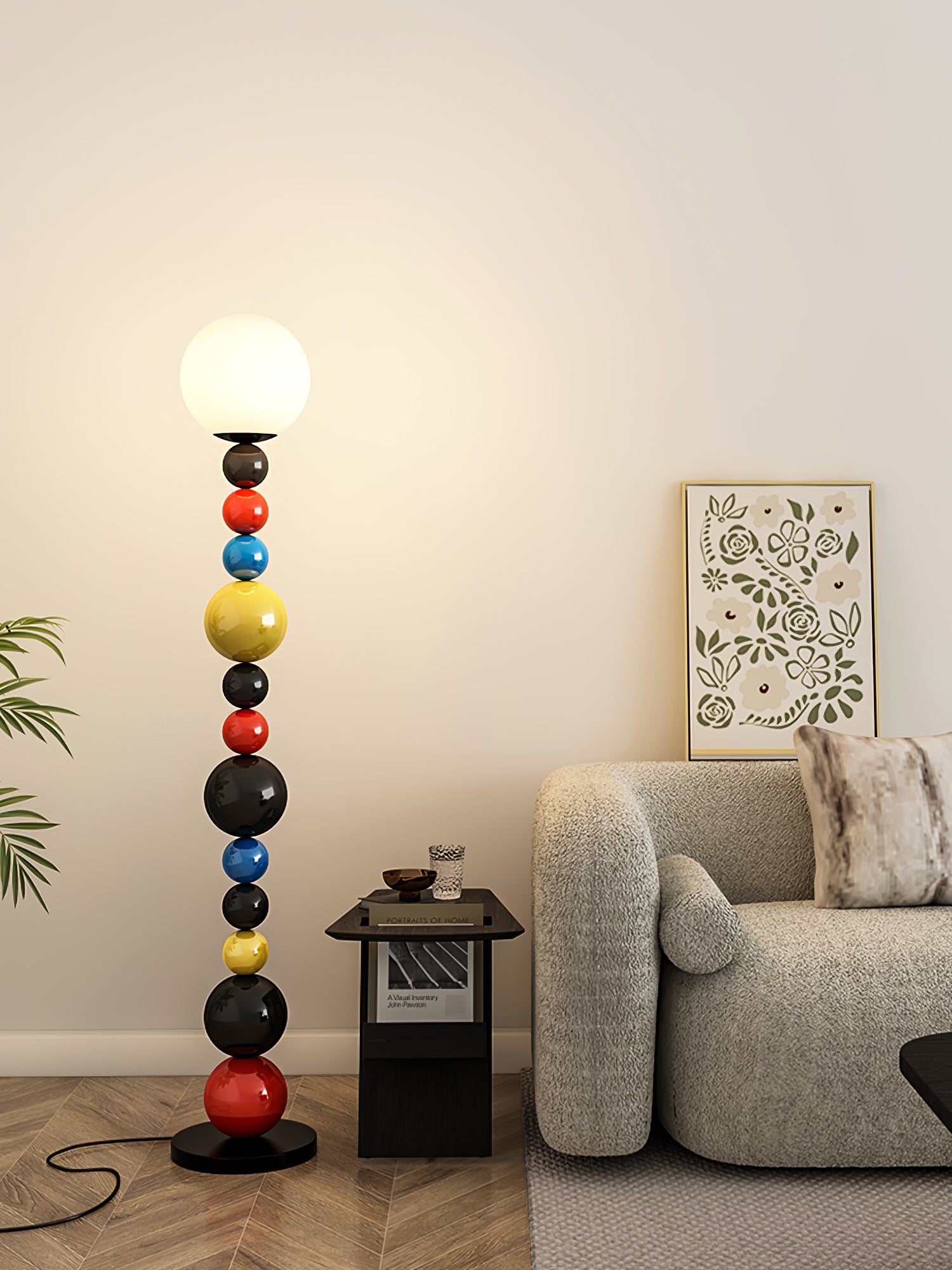 Colorful Round Ball Floor Lamp-Homelova