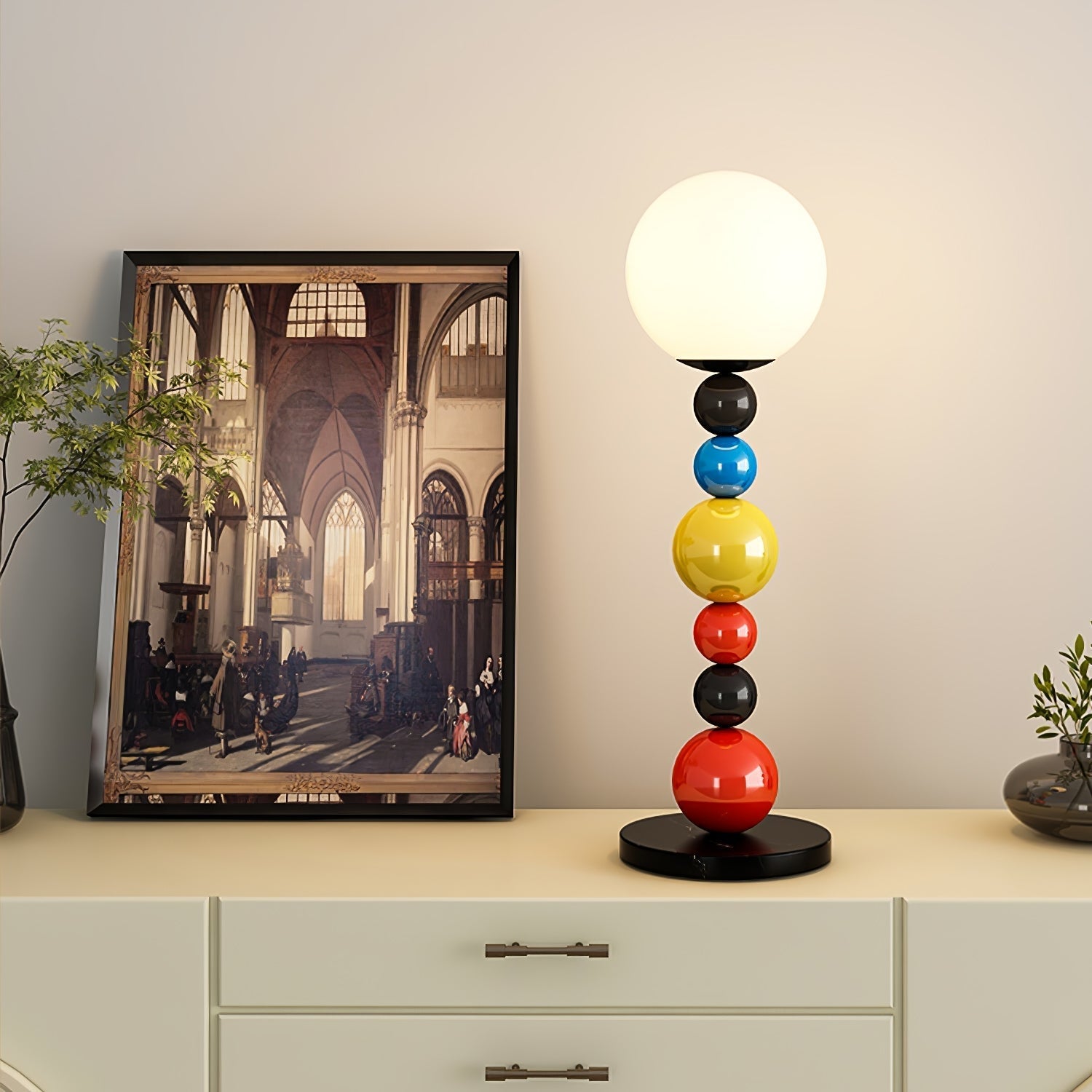 Colorful Round Ball Floor Lamp-Homelova