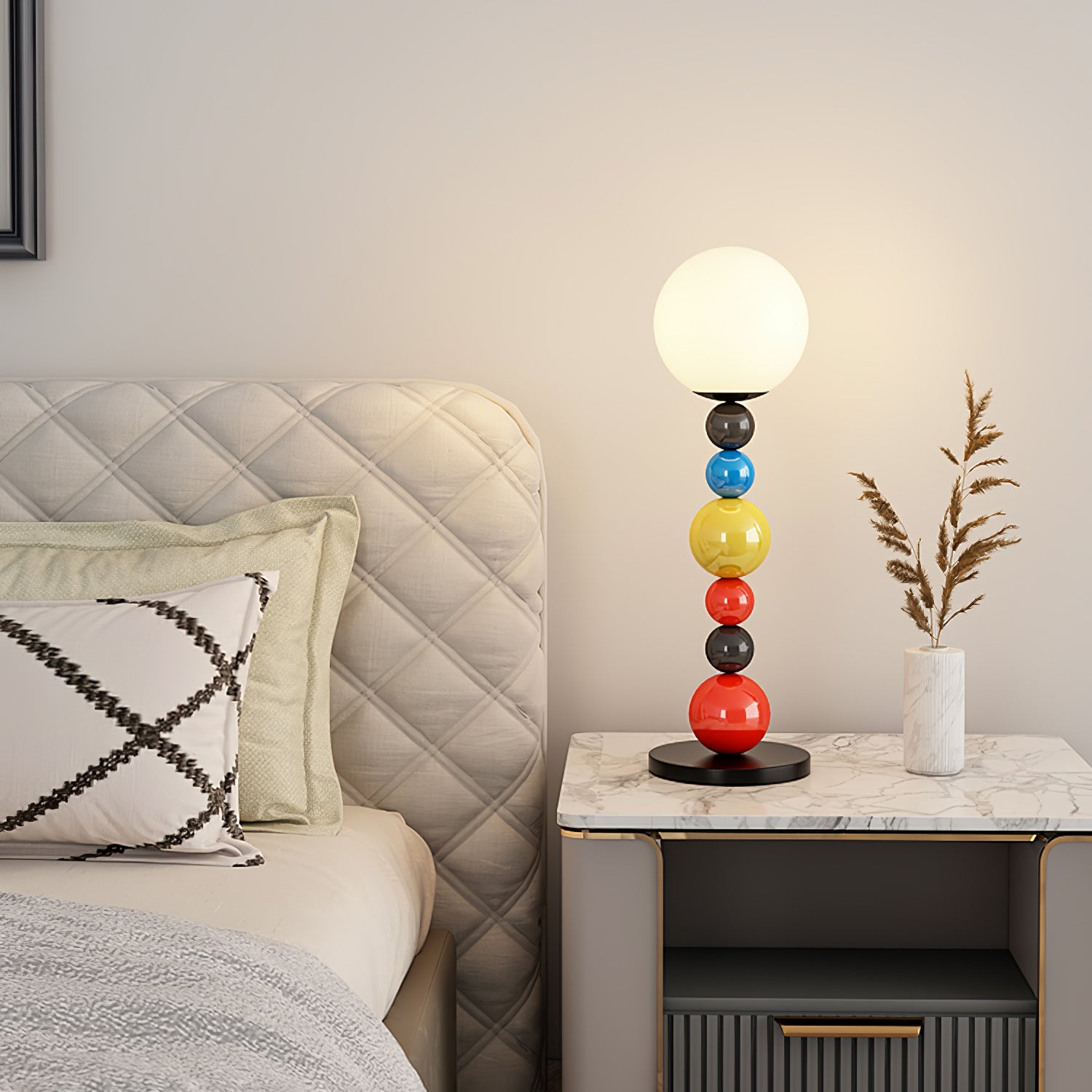 Colorful Round Ball Floor Lamp-Homelova