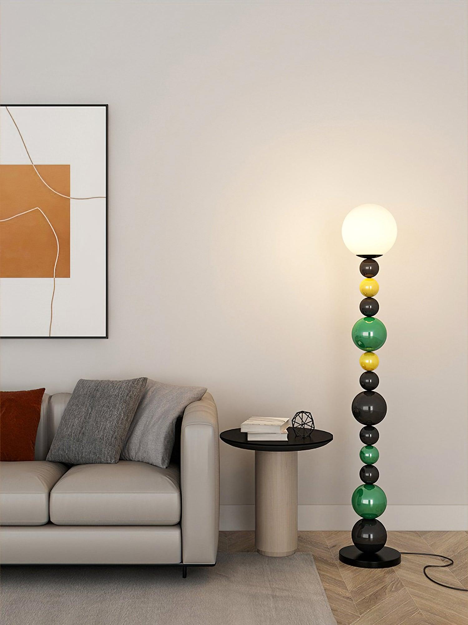 Colorful Round Ball Floor Lamp-Homelova