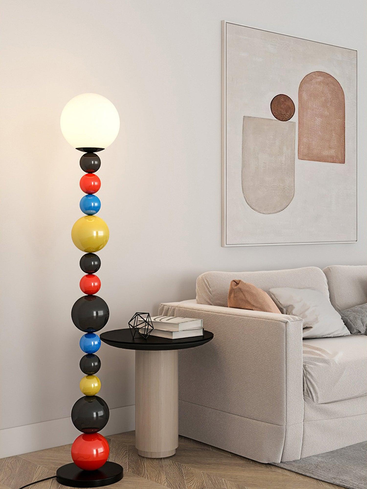 Colorful Round Ball Floor Lamp-Homelova