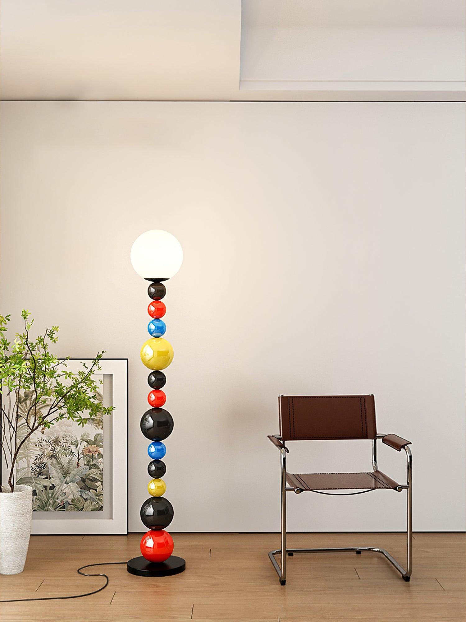 Colorful Round Ball Floor Lamp-Homelova