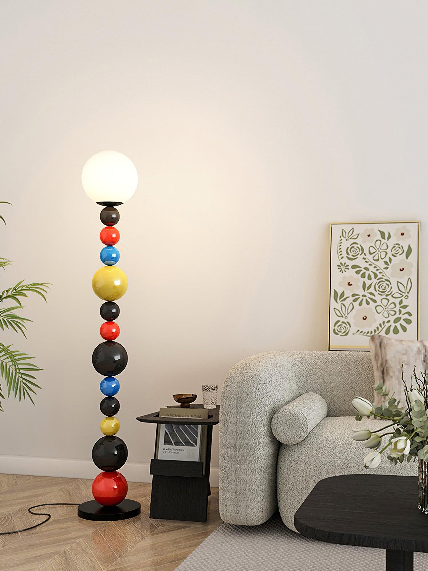 Colorful Round Ball Floor Lamp-Homelova