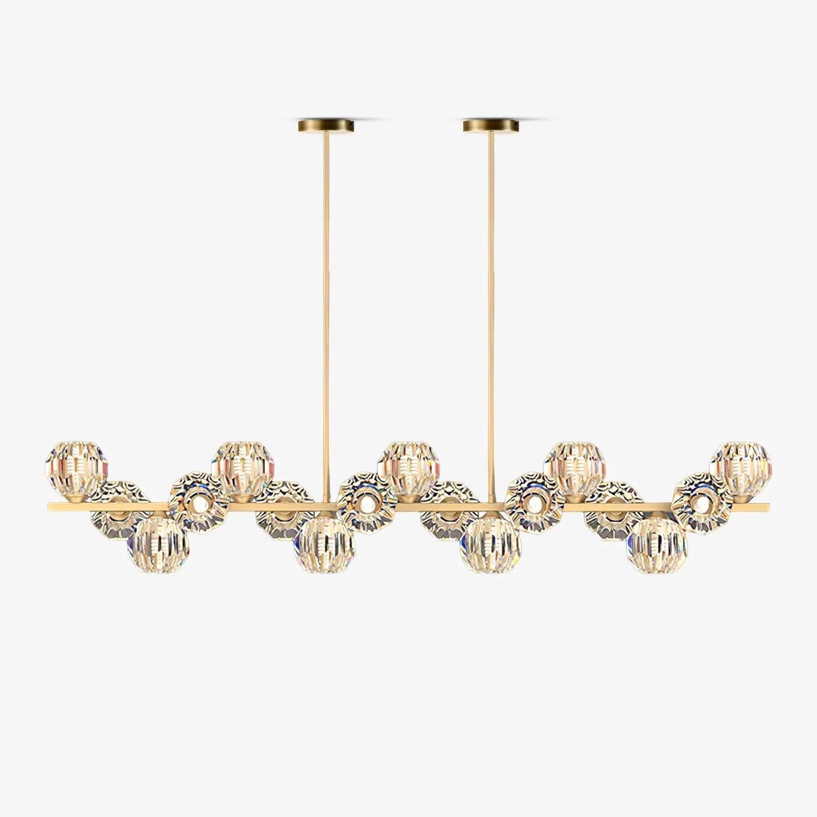 Crystal Glass Ball Chandelier-Homelova