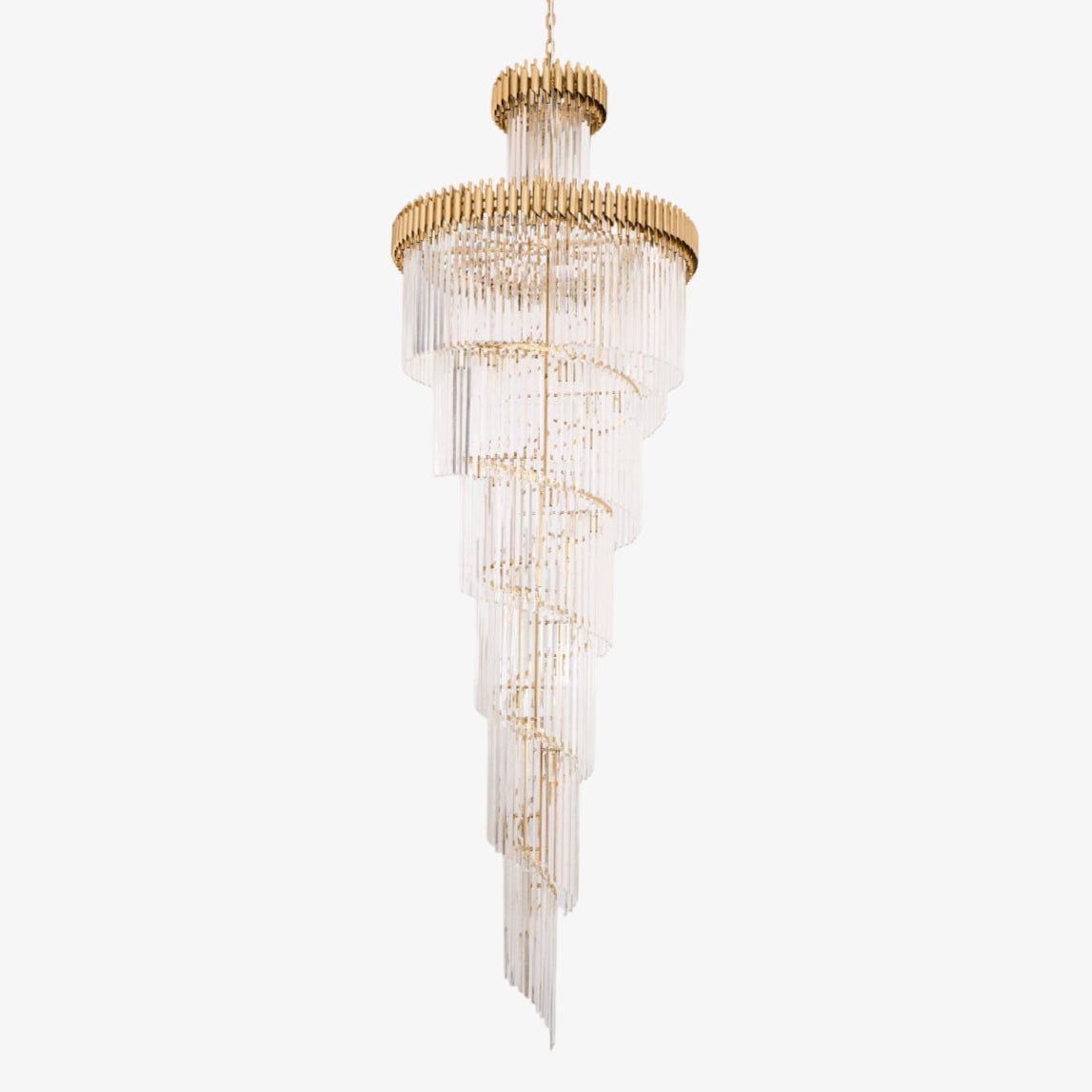 Crystal Spiral Chandelier-Homelova