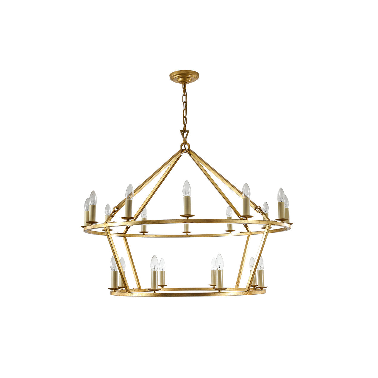 Darlana Two-Tiered Ring Chandelier-Homelova
