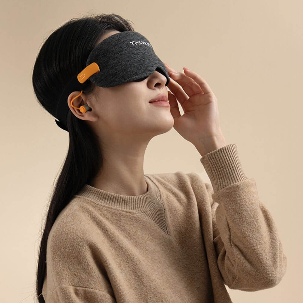 Relaxation Eye Mask with Integrated Earplugs-Homelova