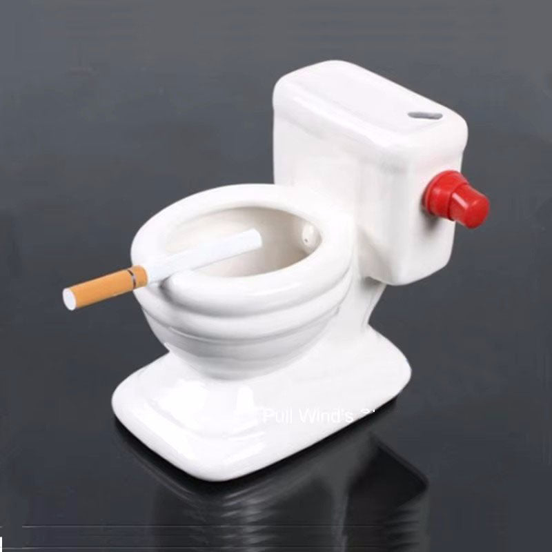 Funny toilet ashtray that sprays water-Homelova