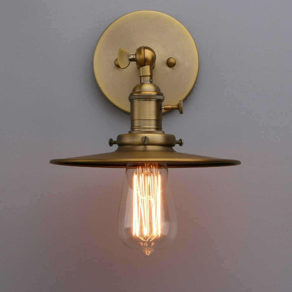 Retro Rustic Metal Style Light Bulb Wall Lamp-Homelova