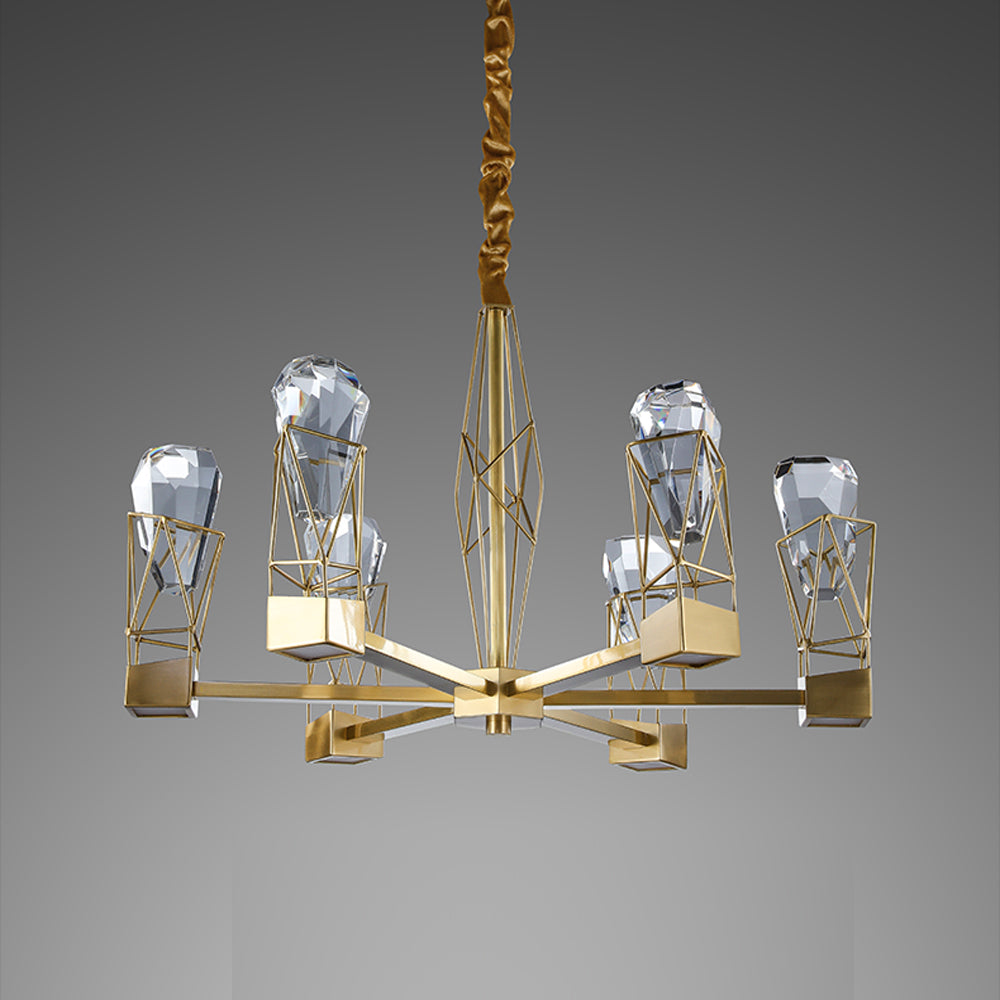 8-Light Modern Crystal Chandelier-Homelova