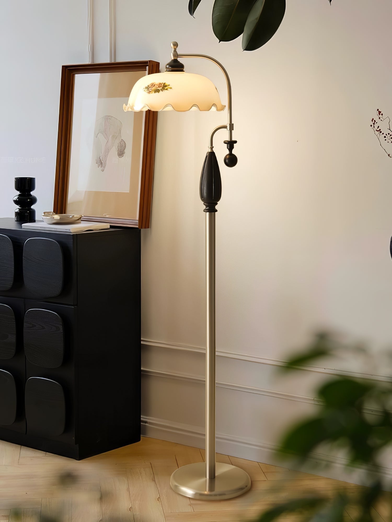 Heritage Bloom Floor Lamp-Homelova