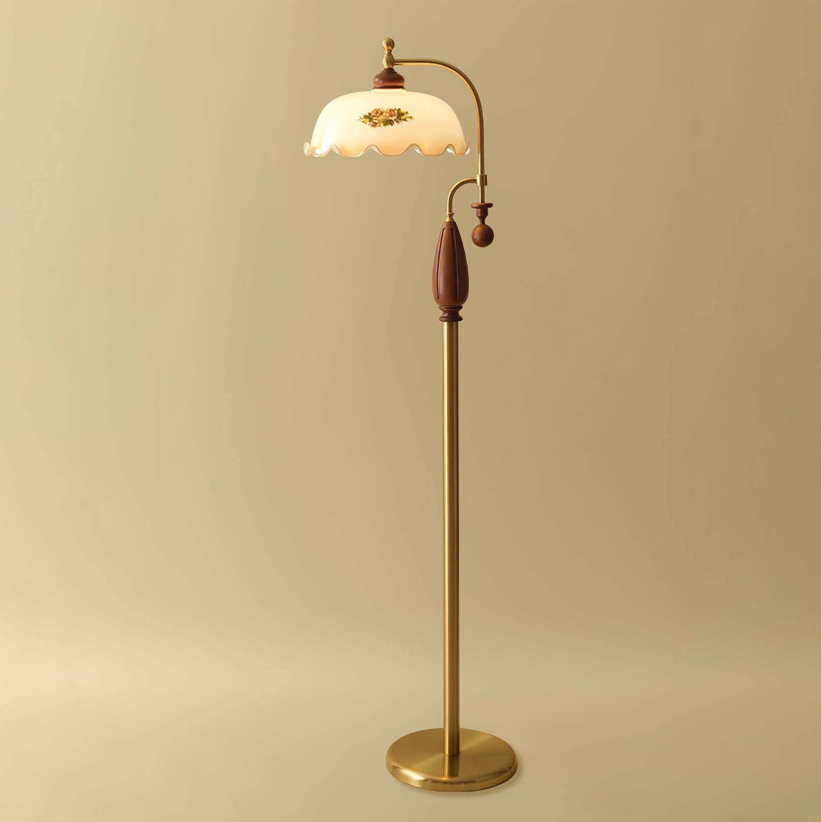 Heritage Bloom Floor Lamp-Homelova