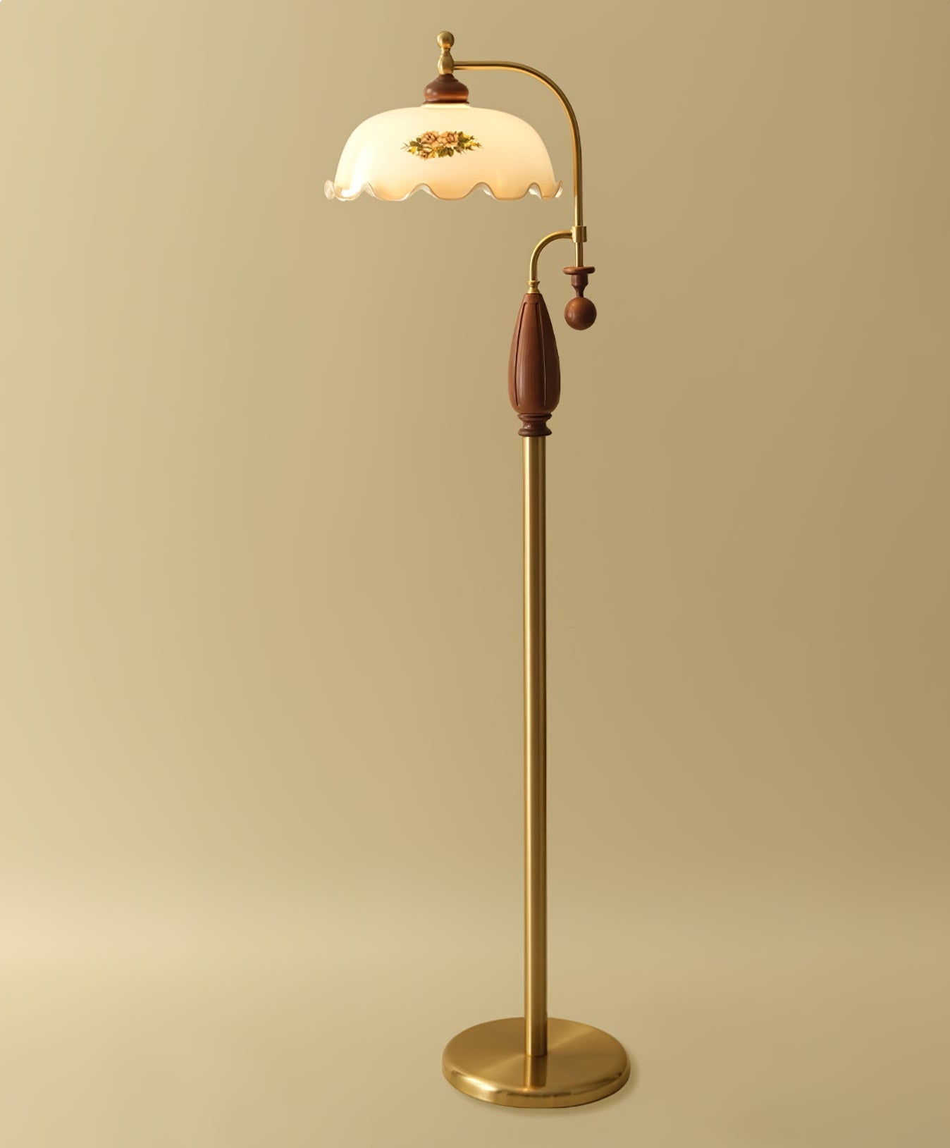 Heritage Bloom Floor Lamp-Homelova