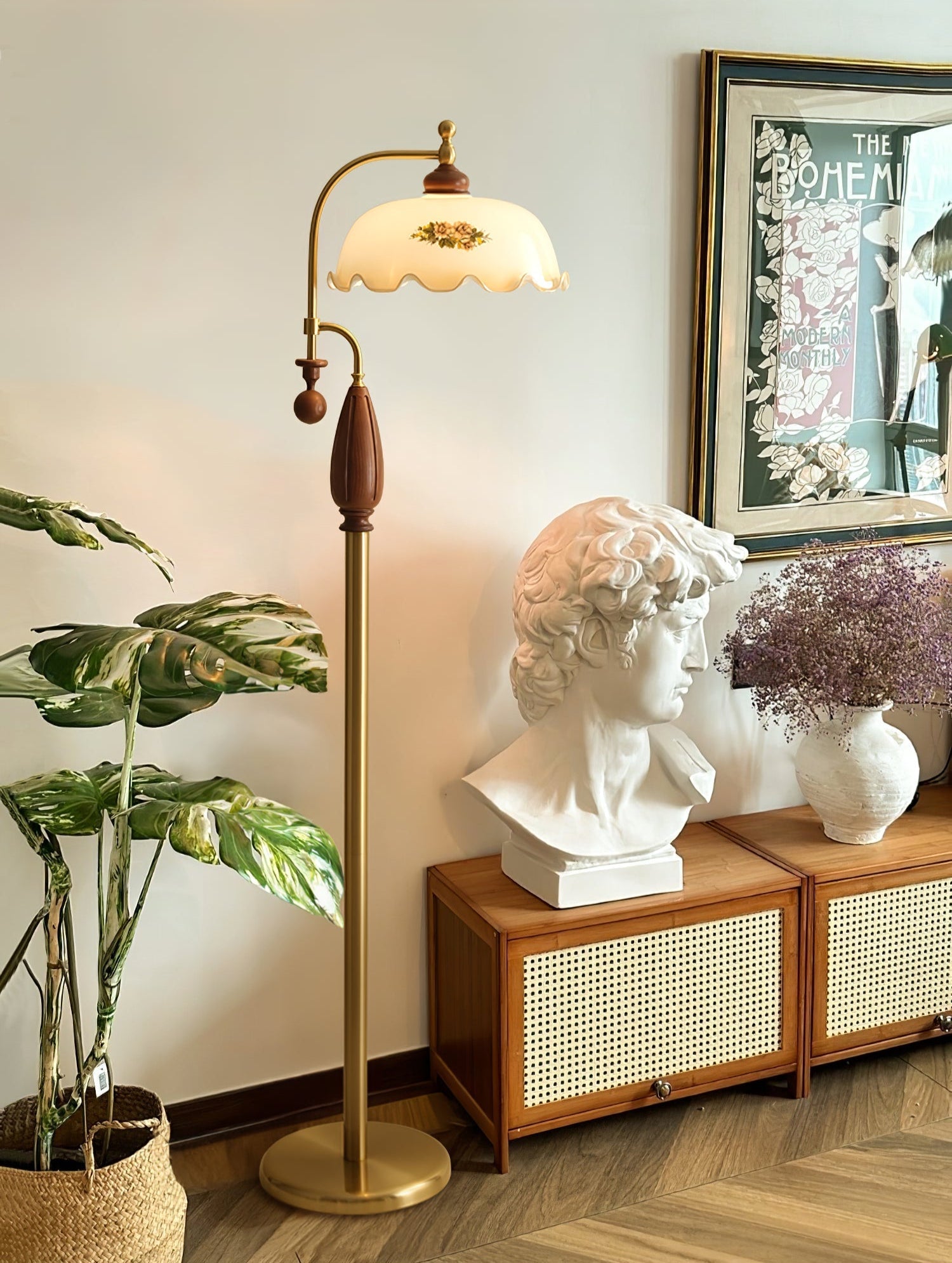 Heritage Bloom Floor Lamp-Homelova