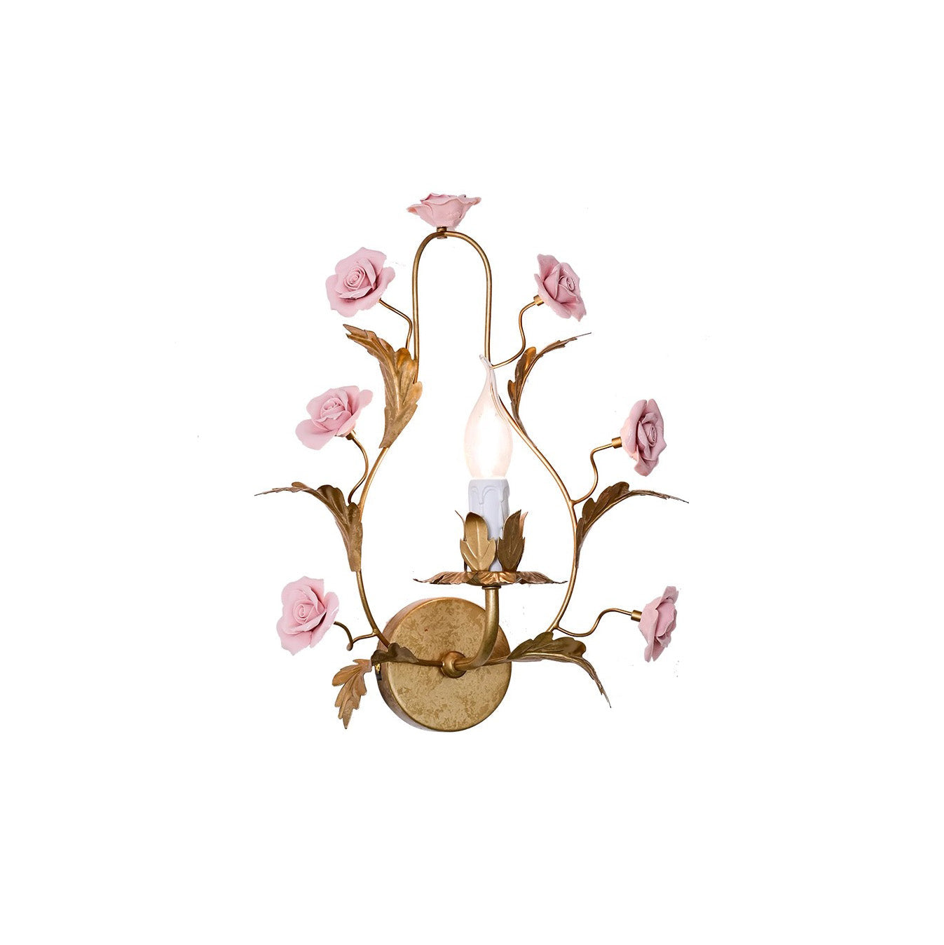 Heritage Floral Wall Lamp-Homelova