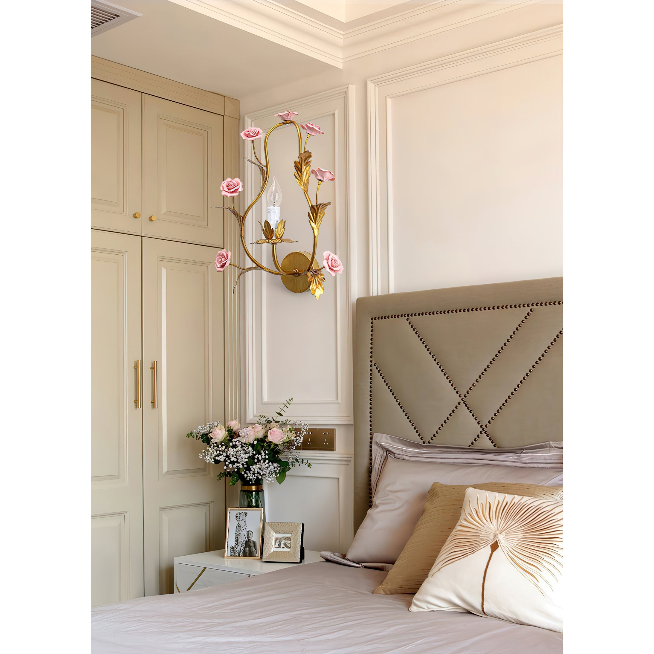 Heritage Floral Wall Lamp-Homelova