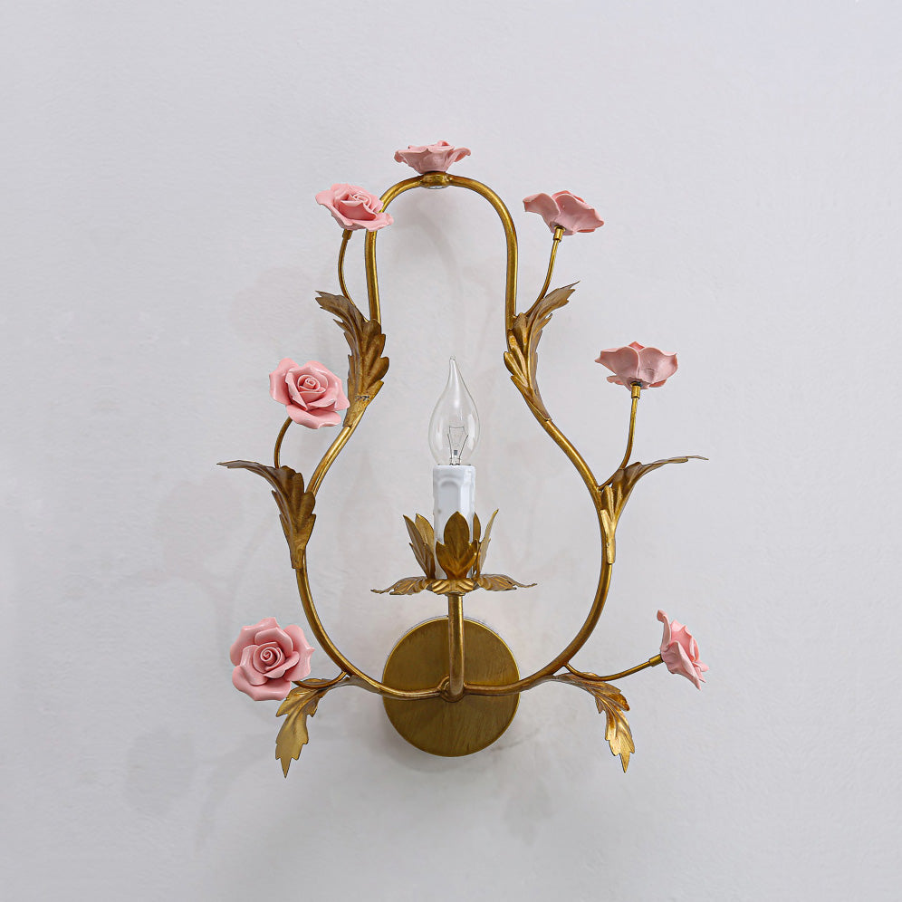 Heritage Floral Wall Lamp-Homelova