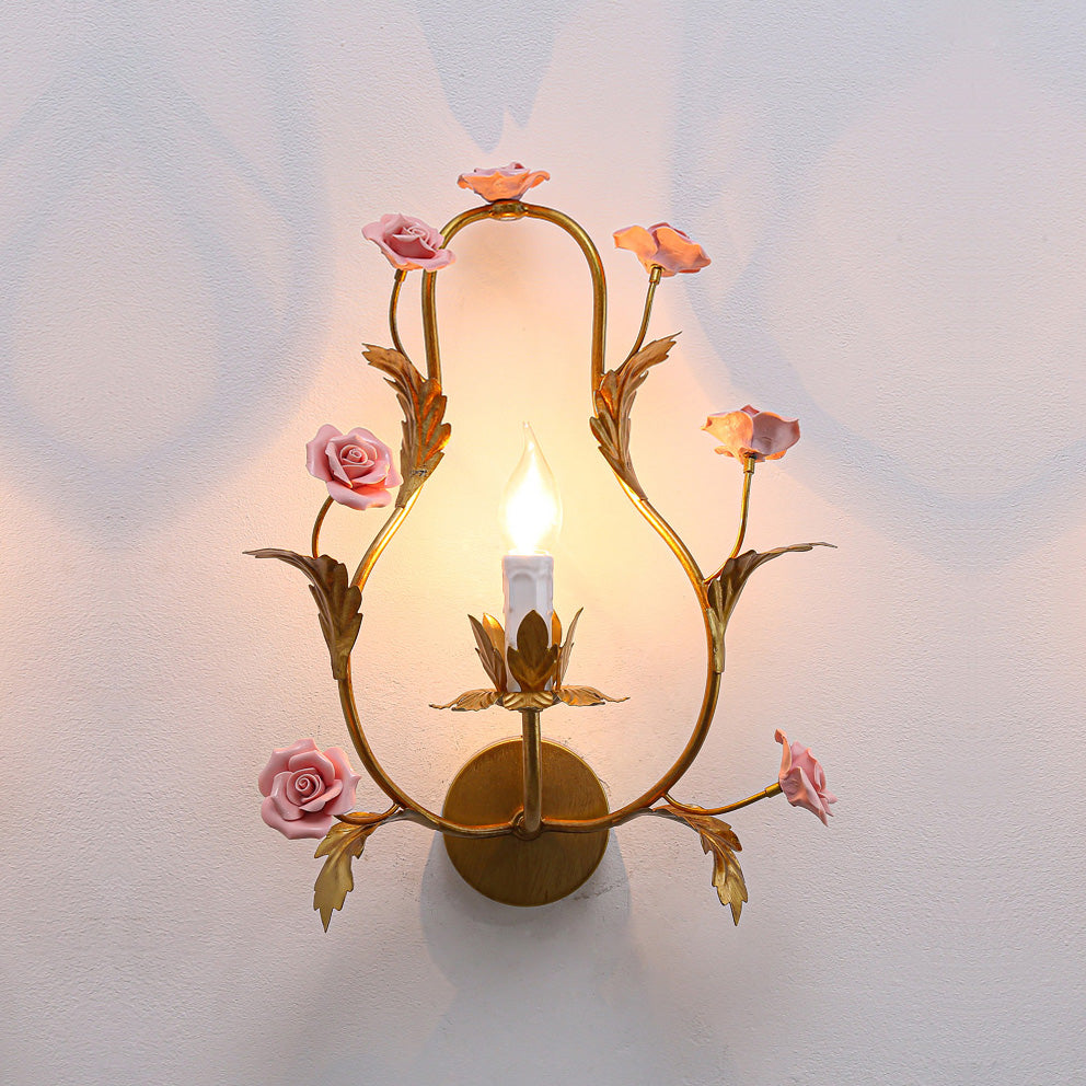 Heritage Floral Wall Lamp-Homelova