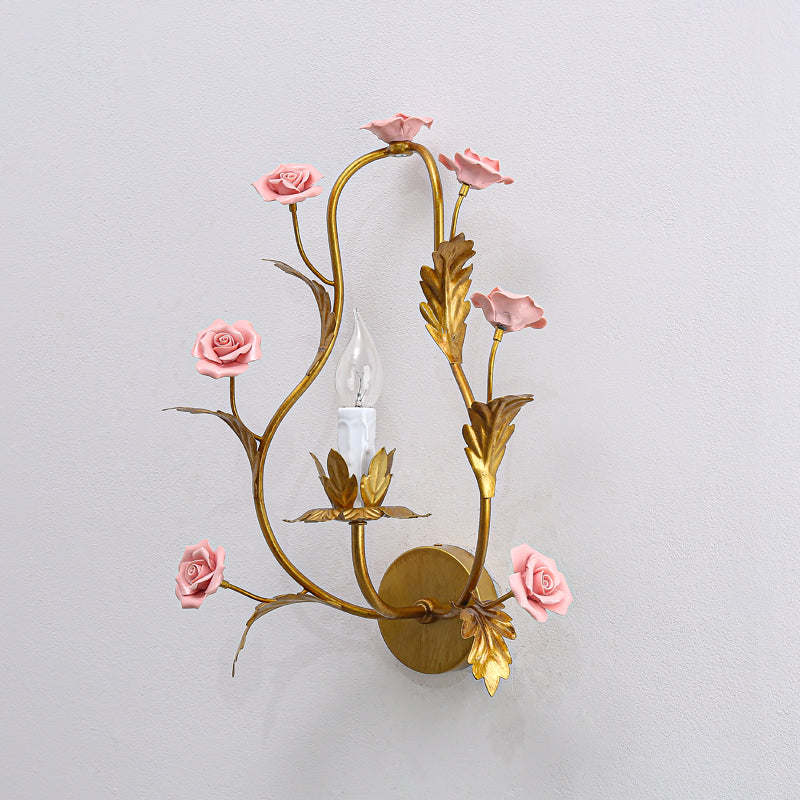 Heritage Floral Wall Lamp-Homelova