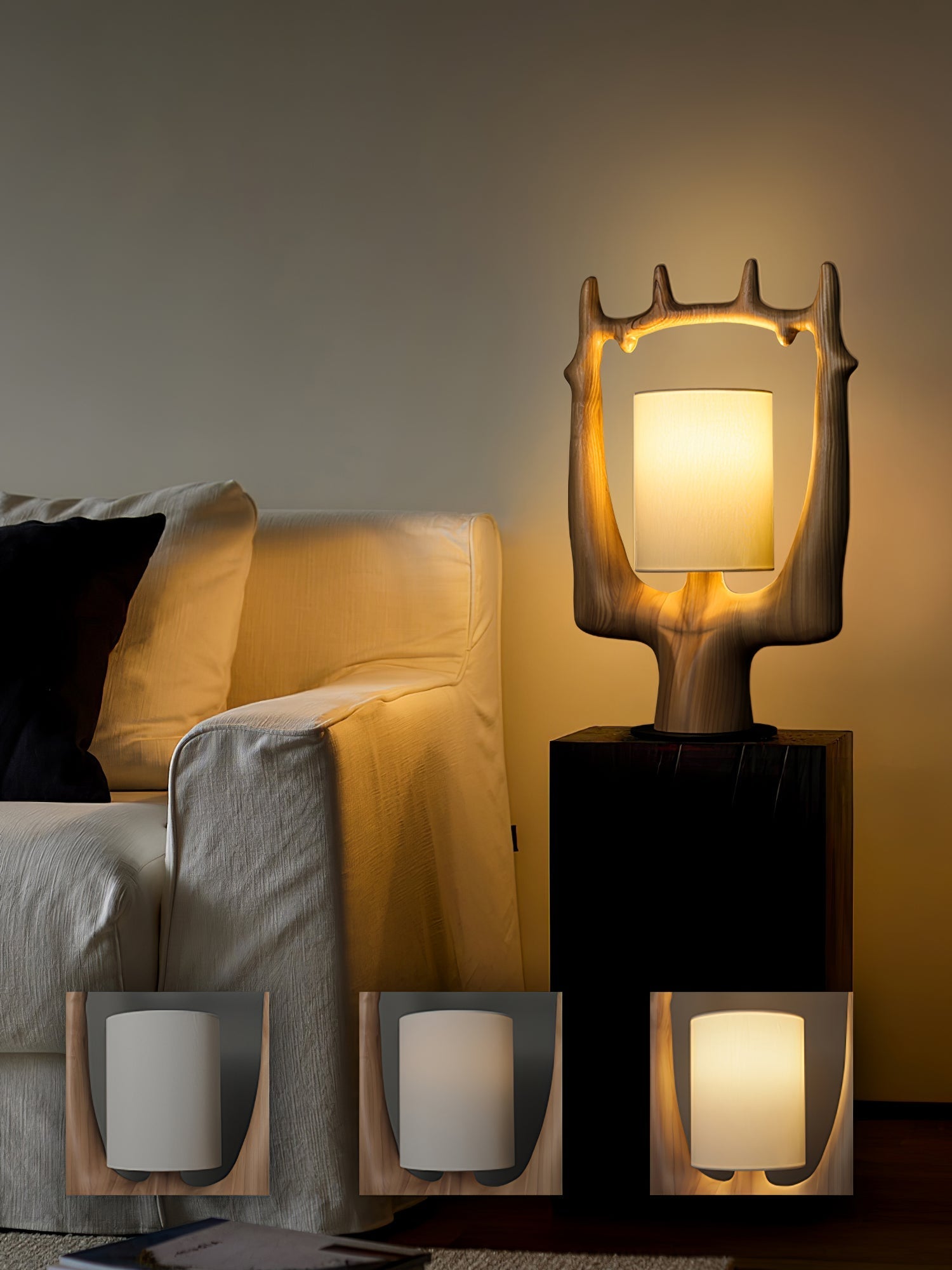 Antler Ring Table Lamp-Homelova
