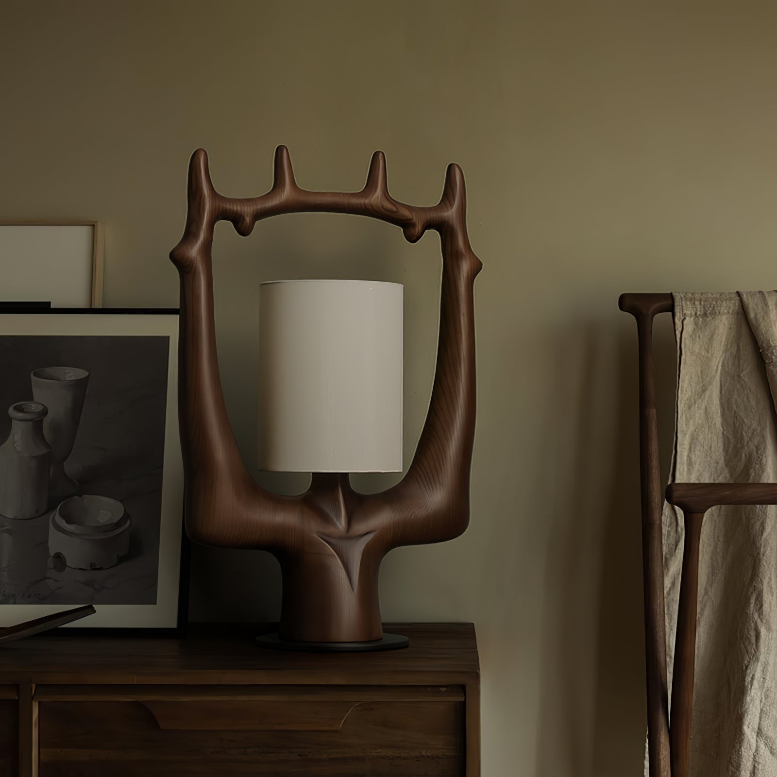 Antler Ring Table Lamp-Homelova