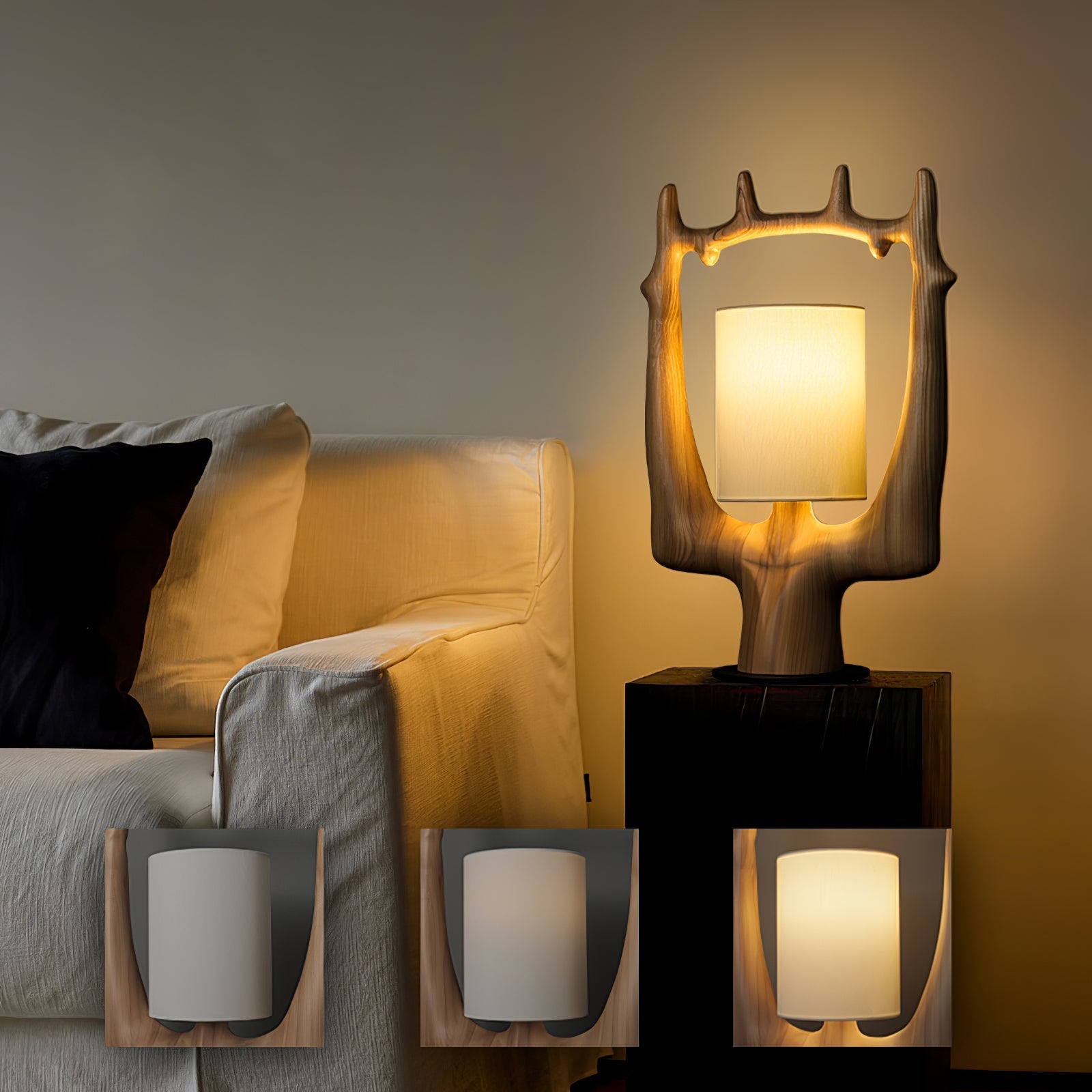 Antler Ring Table Lamp-Homelova