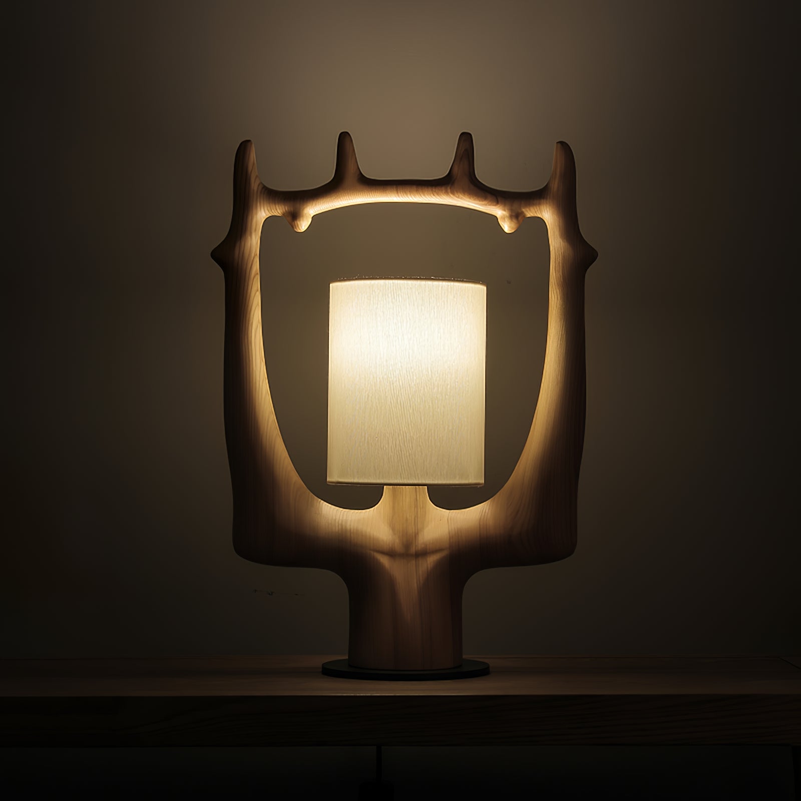 Antler Ring Table Lamp-Homelova