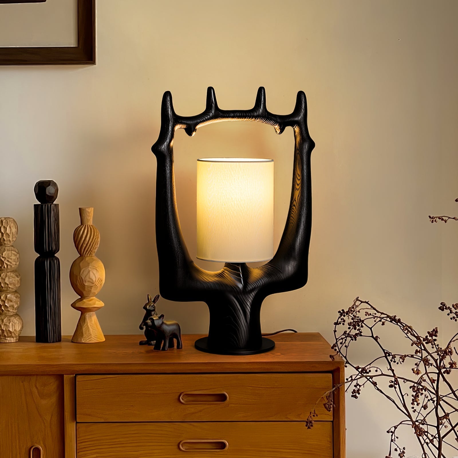 Antler Ring Table Lamp-Homelova