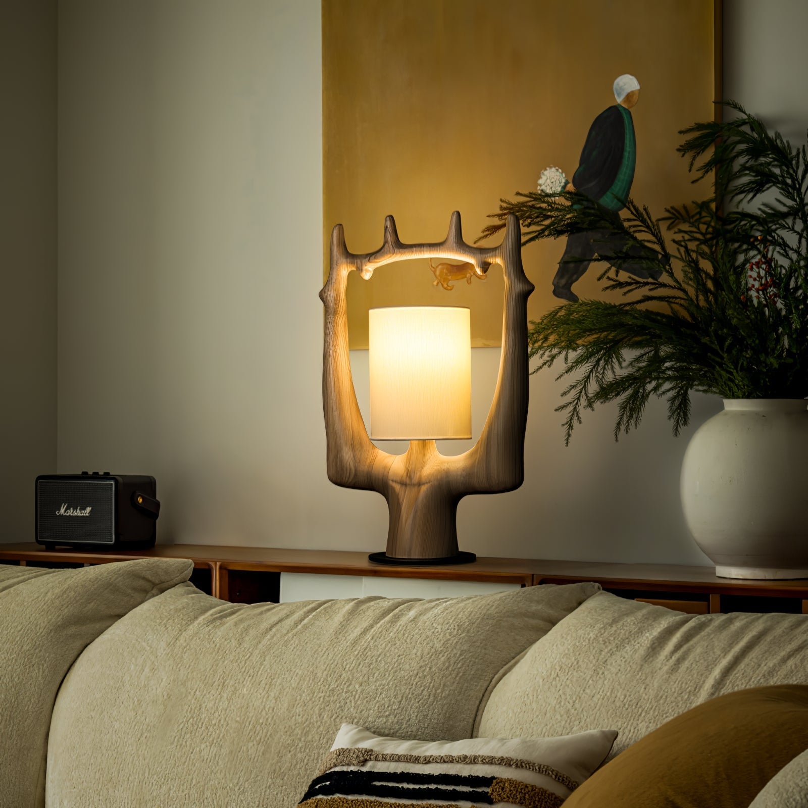 Antler Ring Table Lamp-Homelova