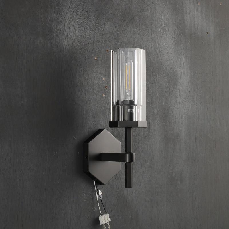 Lameth Hexagonal Wall Sconce 14"19"-Homelova