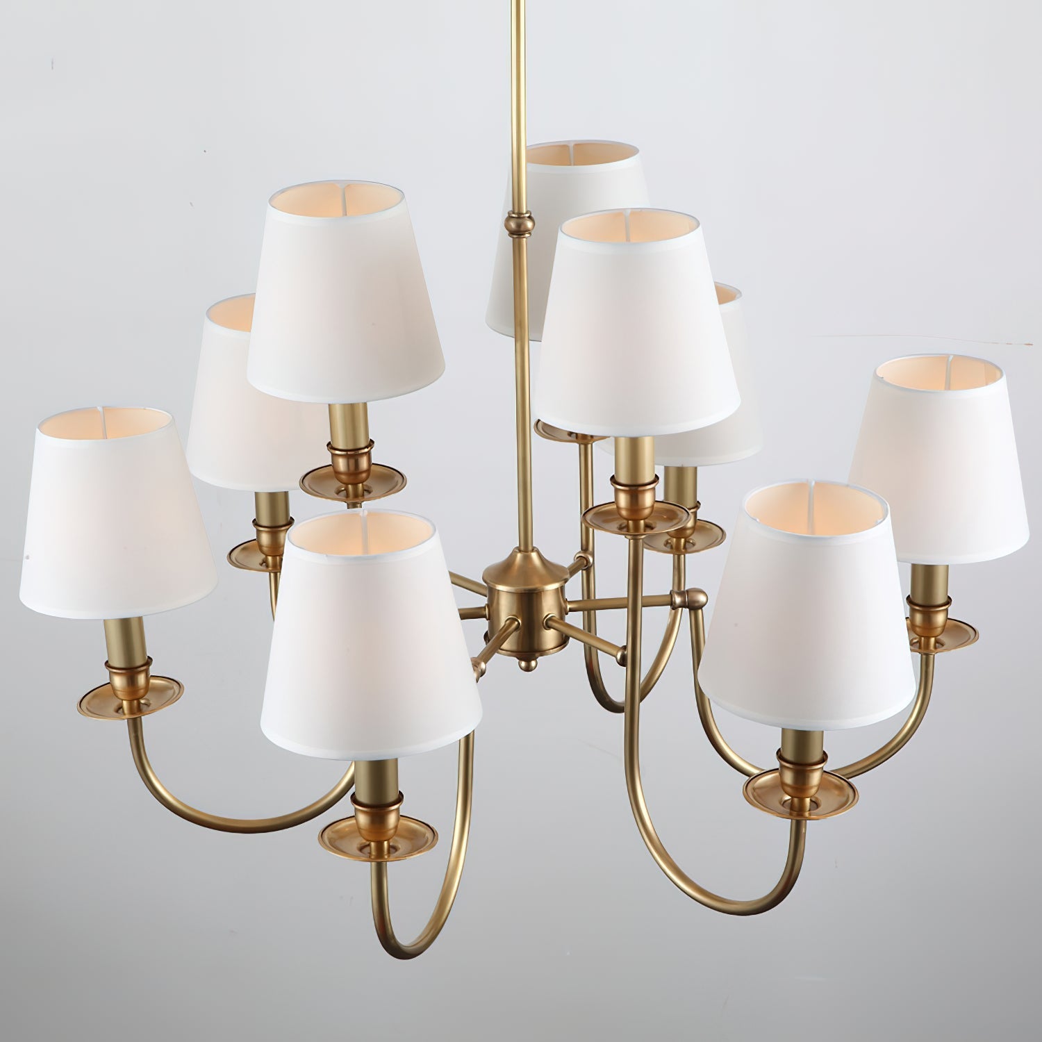 Jeremiah Vintage Brass Chandelier-Homelova